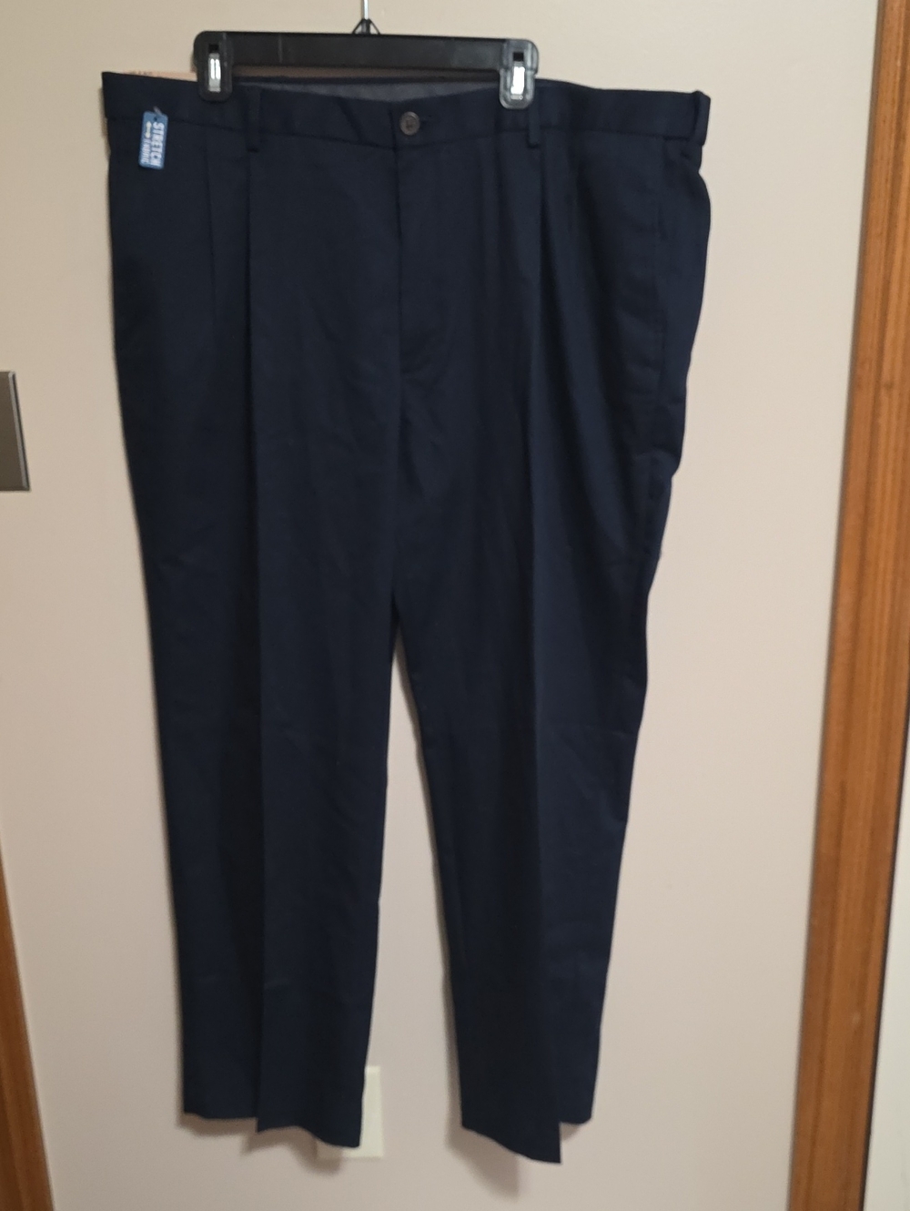 Men's Tailored Navy Dress Pants